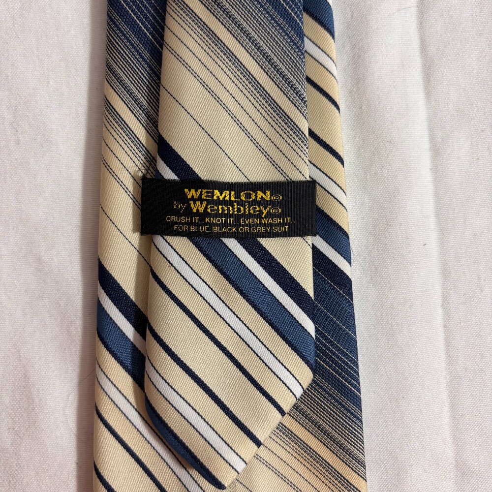 Wembley Yellow and Blue Striped tie